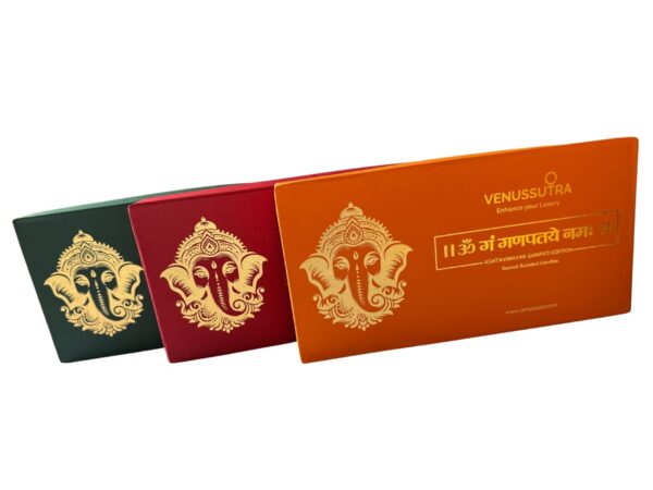 Venus Sutra Festive Ganpati Gift Set - Sacred Scented Candles & Chanting Beads